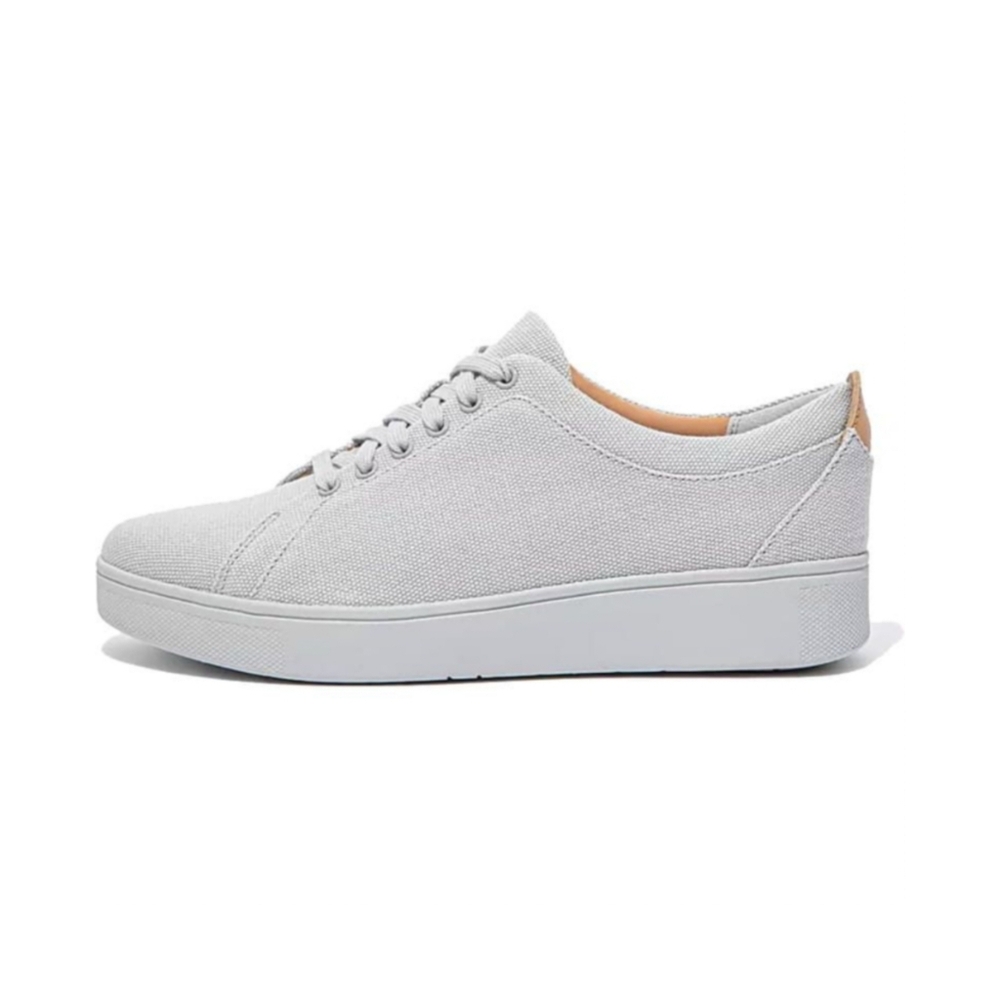 FitFlop Rally Canvas Trainers in Soft Grey - Picture 2 of 14